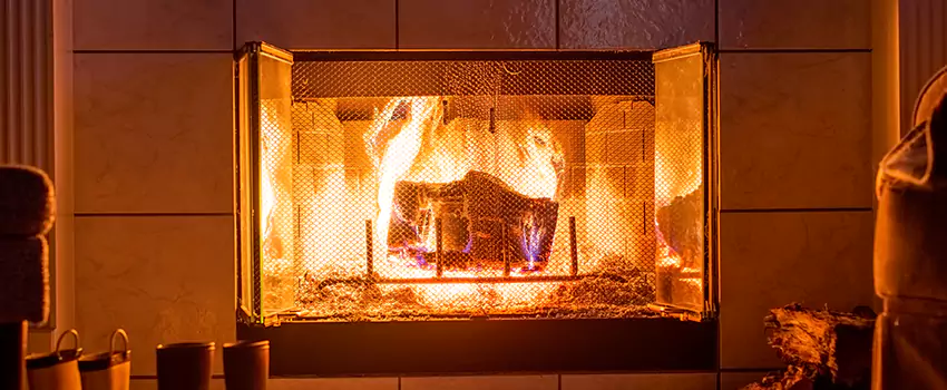 Mendota Hearth Landscape Fireplace Installation in Littleton, Colorado