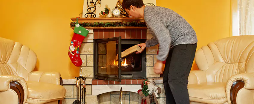 Rusted Metal Fireplace Restoration in Littleton, Colorado